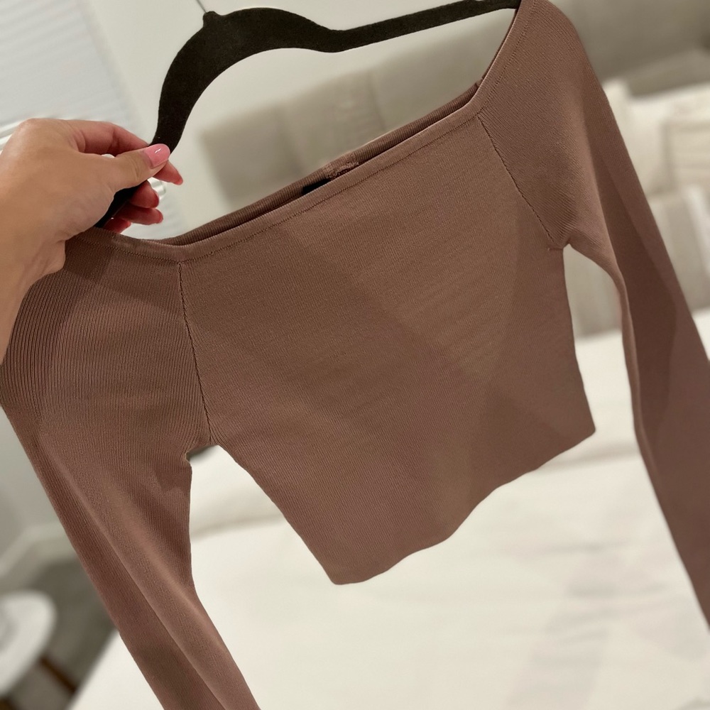 Mauve Cropped Tee